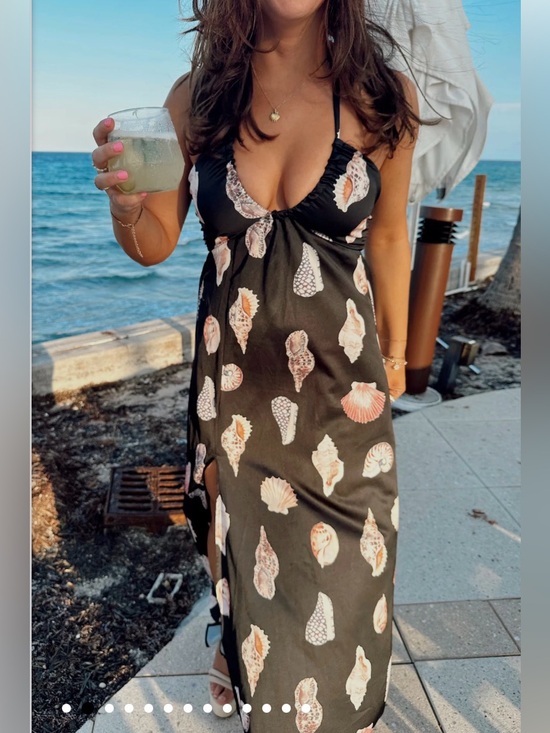 Show Me Your MuMu Dresses & Skirts - Show Me Your Mumu NWT Seashell Halter Maxi Dress XS/S Beach Vacation Goddess